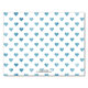 Blue Watercolor Heart Flat Note Cards Image 2 of 2
